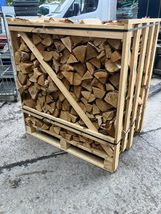Crate of birch chunks