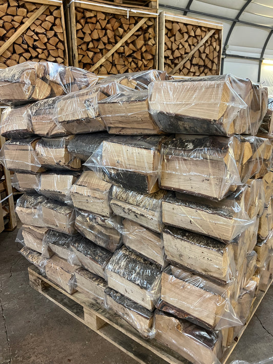 80 bags of Kiln dried birch