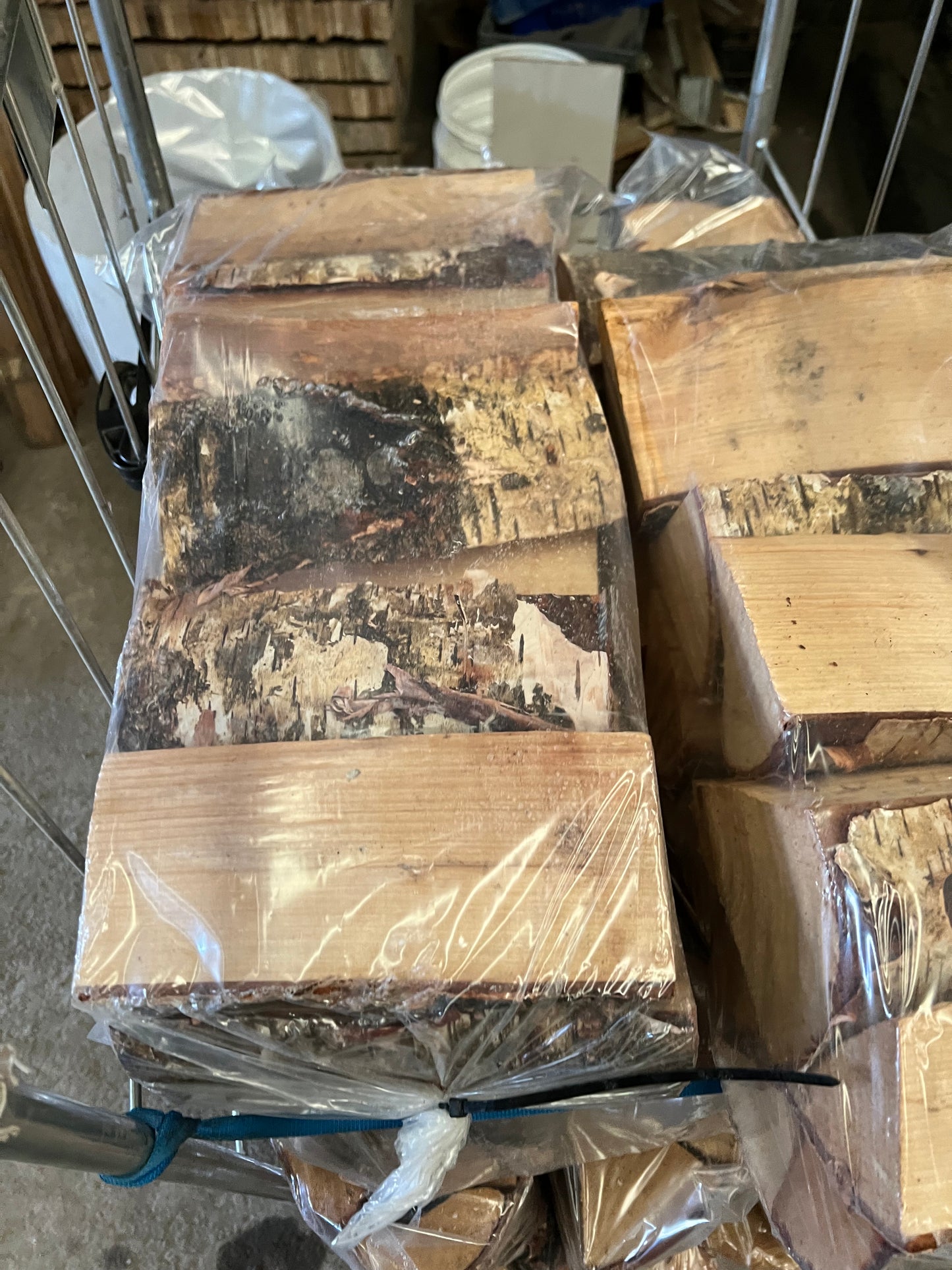 80 bags of Kiln dried birch